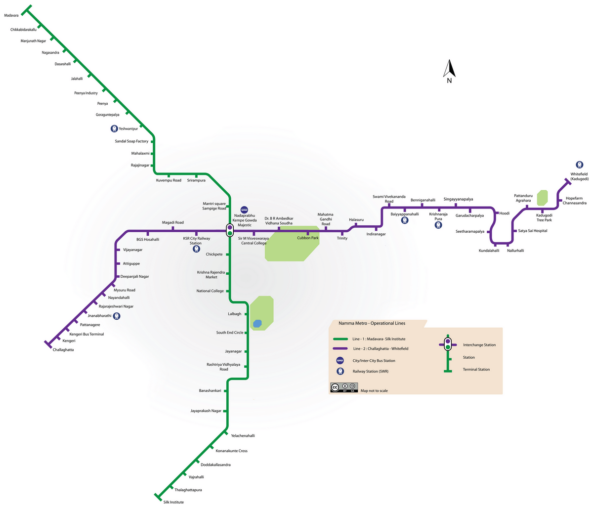 Bengaluru metro map