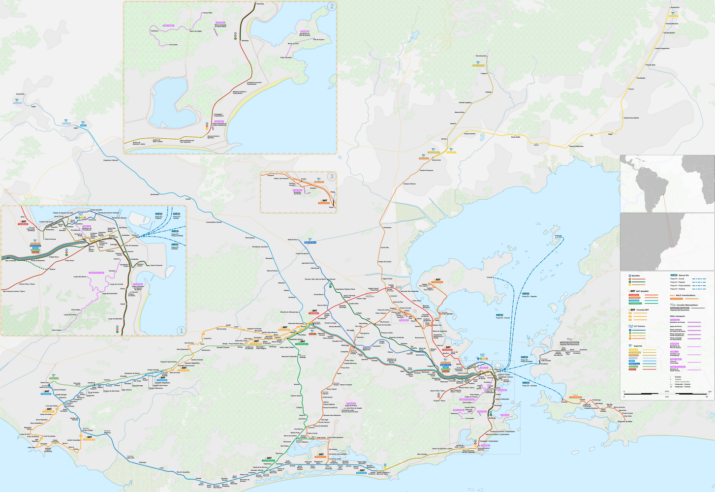 Rio de Janeiro metro map